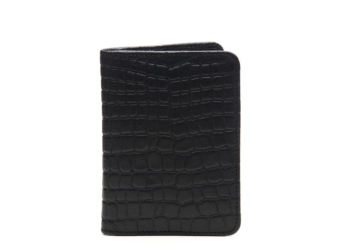 Rio cross paspoort chabo bags - Rio croco passport cover black 01 - 58 (1)