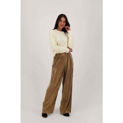 Plisse broek champagne goud - Plbroekmodel - 280