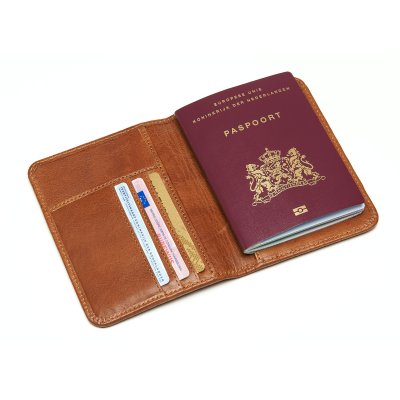 Rio cross paspoort chabo bags - Rio croco passport cover camel 02 - 58