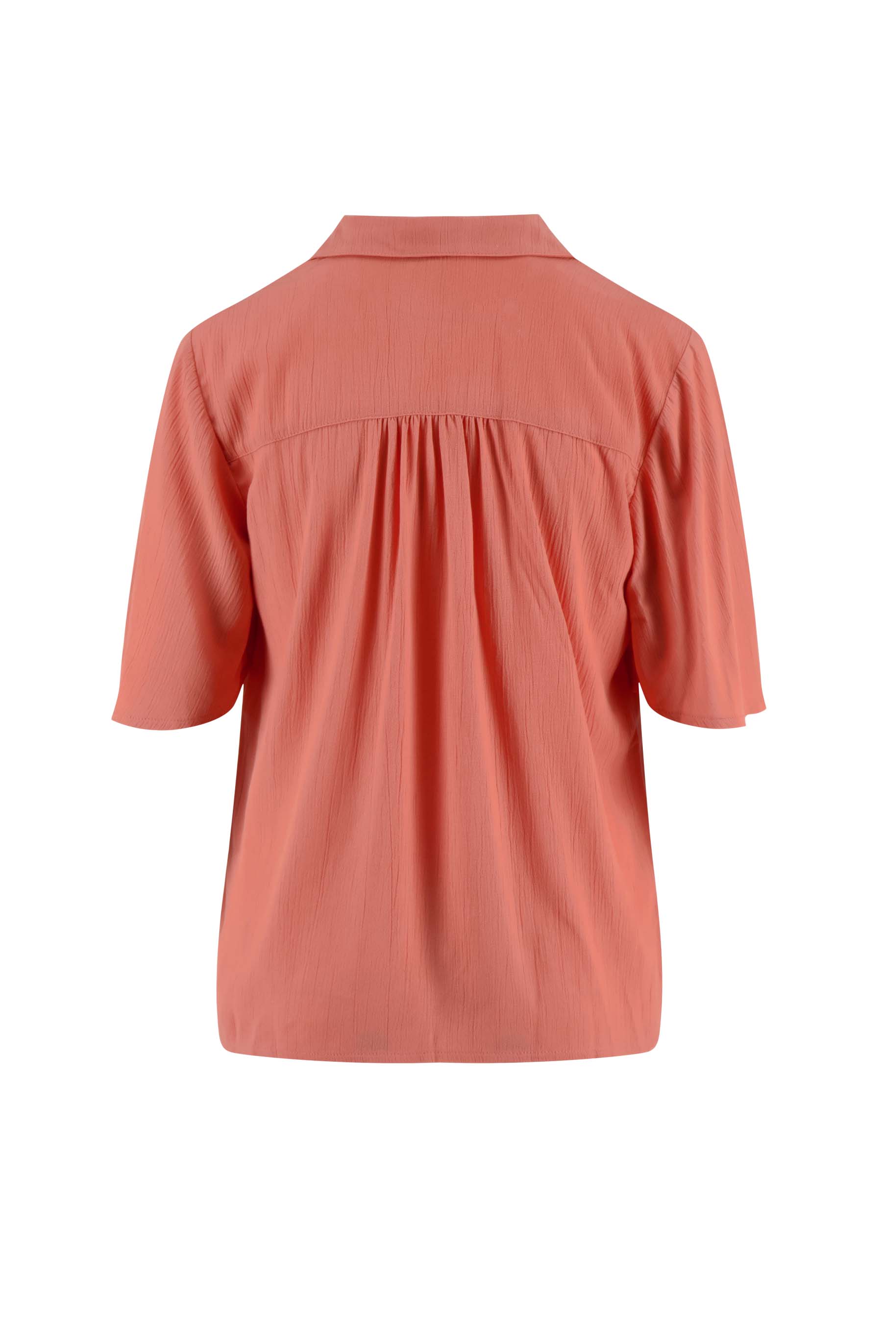 Blouse met korte mouw - Zusss blouse met korte mouw koraalroze 0304 045 7045 achter - 194